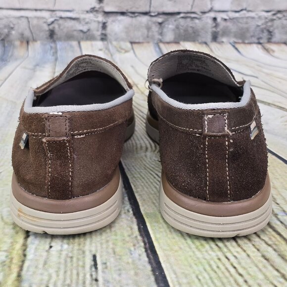 Sebago Docksides Men's Slip On Loafers Shoes Size 8 M Daring Dark Brown Suede - Picture 7 of 9